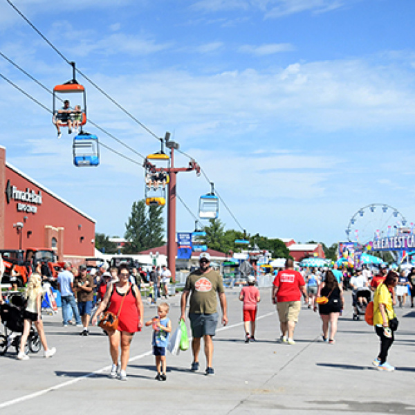 The Nebraska State Fair runs through Labor Day in Grand Island.