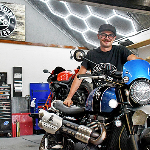 For six months, Adam Beckman has been operating his new business, StreetDirt Cycles, in his shop at 606 Marquis Avenue in his hometown of Marquette. He performs diagnostics, repairs and restorations for regular and vintage bikes.