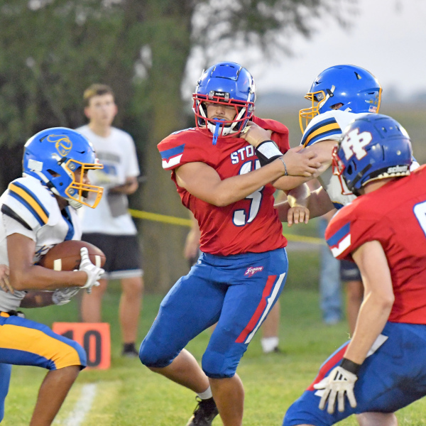 High Plains pitched its second straight shutout, downing Nebraska Lutheran 62-0. 