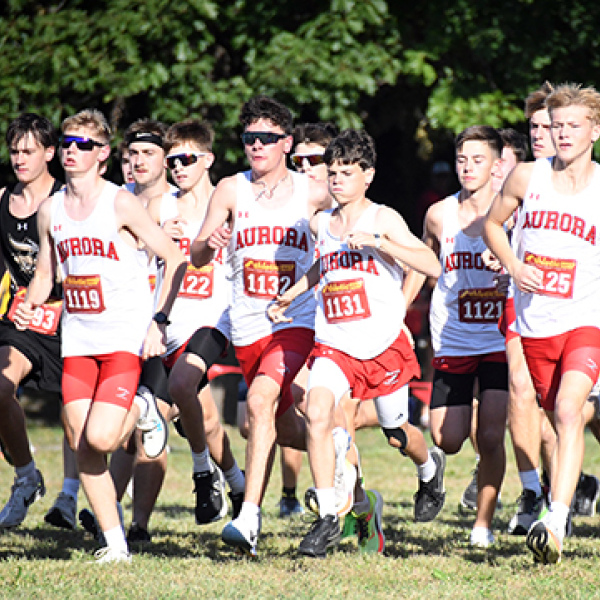 The Aurora boys placed fourth overall at the Central Conference meet Thursday at Streeter Park. Grayson Oswald broke into the top 5 in fourth with a time of 16:23 while Pablo Munoz Oliver was ninth. 