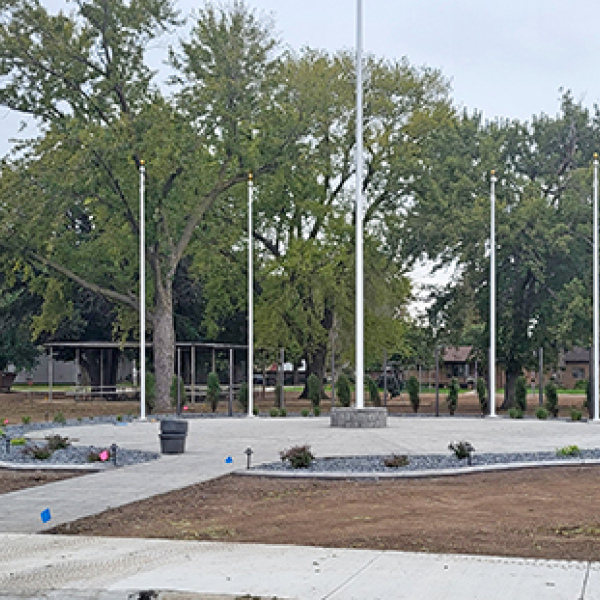 Significant progress has been made on the Hampton Veterans Memorial
