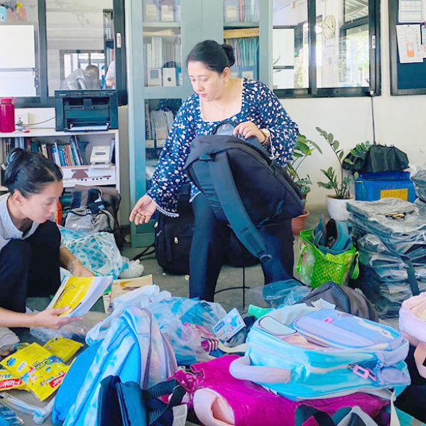The Dream School is working with their students and families to help assemble 300 backpacks containing school supplies for children who lost their belongings.