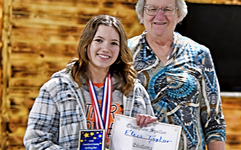 Eliza Taylor named as county champion speller