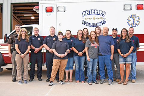 Phillips, Aurora depts. recognized for successful code save
