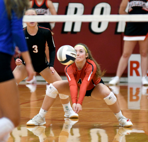 Emily Erickson is one of six seniors on Aurora's volleyball team in 2020, looking to punch Aurora's first state ticket since 2016