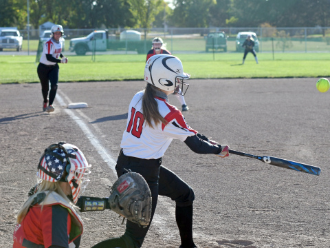 Brooklyn Moody hit two home runs at the Central Conference tournament, including a grand slam against Adams Central. 