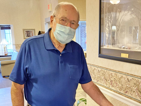 Bob Leach says he gripes about the COVID-driven protocol which restricts his activities at East Park Villa, but tries to stay positive and “just roll with the punches.”
