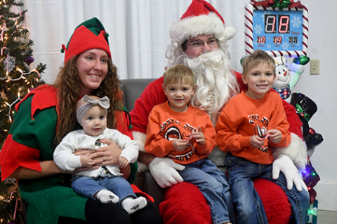 Santa visits Hamilton County Fairgrounds