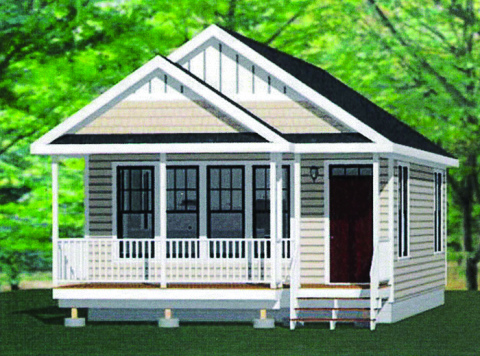 An example of the proposed tiny homes.