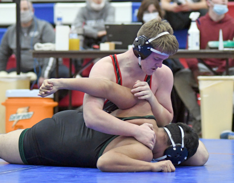 Aurora's Jack Allen was one of five Husky champions at Saturday's Central Conference tournament. 