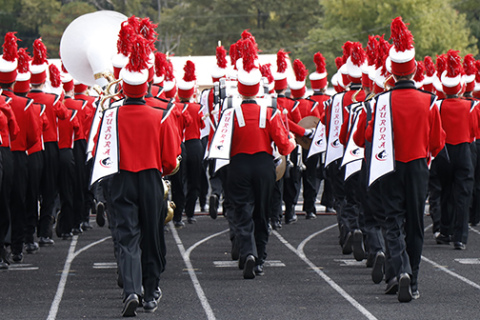 The Aurora School Board accepted a bid Monday for $118,000 for 150 new band uniforms.