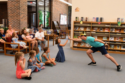 Children helped to find the perfect prince for the retelling of “Cinderella.”