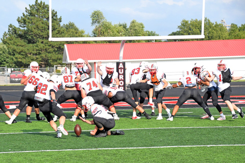 The Aurora Huskies held the final scrimmage of the preseason Friday and will kick off the 2021 season Friday at North Platte.