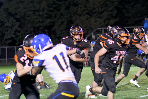 Giltner's Taylor Smith had four rushing touchdowns in a 59-20 win over Nebraska Lutheran.