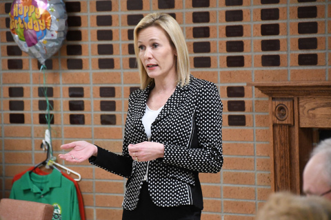 Former Omaha Sen. Theresa Thibodeau told a group of area Republicans last week why she is seeking the GOP nod for governor.