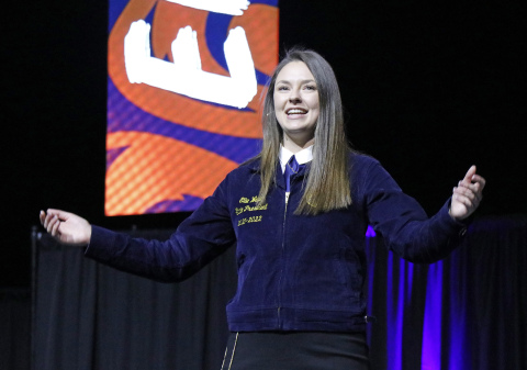 Now a college freshman, Aurora grad Ellie Wanek has fulfilled her dream serving as Nebraska FFA State President. She retired her jacket officially in a ceremony held at Pinnacle Bank Arena in Lincoln on Friday.
