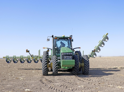 Cale Carlson, like many area farmers, was out in the field last week, preparing for the planting season ahead on his farm near Marquette.
