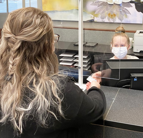  A patient checks in at Memorial Community Health’s new Acute Care Clinic.