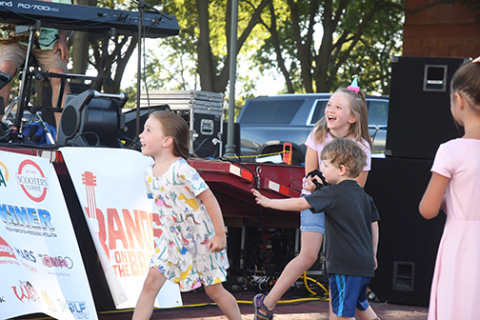 Bands on the Bricks is one of many events coordinated by the Aurora Chamber of Commerce.