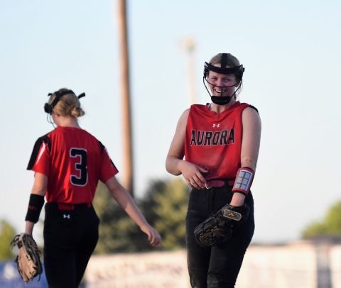 Eva Fahrnbruch struck out 13 batters during Aurora's 8-0 win at Centennial Tuesday night. 