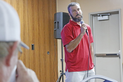Giltner farmer Brandon Hunnicutt was first to offer an update, speaking toward corn on the state level.