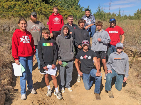 The Aurora land judging team competed last week at the district event near Marquette, qualifying for this week’s state meet.