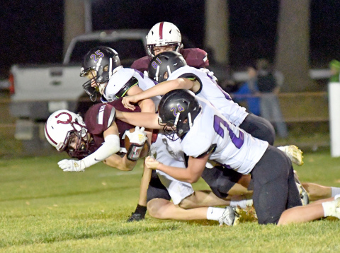 Hampton's defense nearly forced a safety in a 29-12 loss at Stuart Friday. 