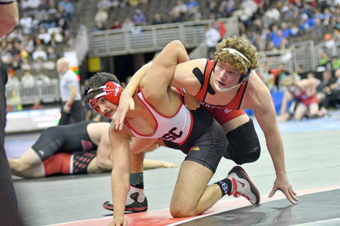 Britton Kemling had a busy weekend at the NSAA state wrestling championships, picking up his 100th career win while finishing fourth at 195 to round out his comeback to competition after a knee injury. 