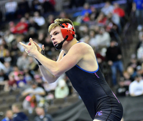 Wyatt Urkoski picked up two wins Thursday for a spot in the Class D semifinals. 