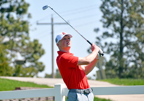 Aurora senior Drew Knust finished in the top five at Friday’s Central Conference tournament, carding a score of 76. 