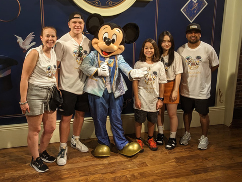 Pictured from left are Sara Diaz, Clemens Kramer, Adrik Diaz, Aoi Togawa and Dario Diaz.
