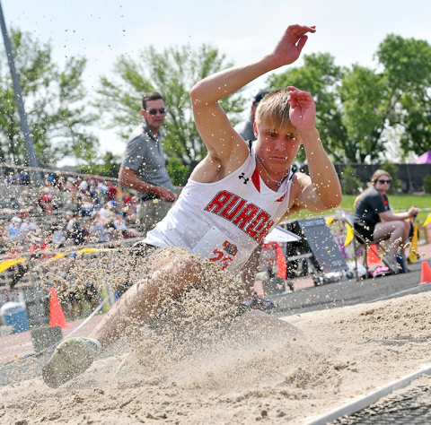 Carsen Staehr won the long and triple jump events during last week’s Class B state track and field championships at Omaha Burke. Staehr won with a 23-00.25 in the long jump as well as a 47-09.75 in the triple. 