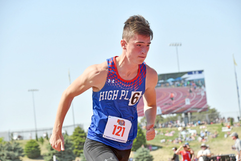 Gavin Morris finished fourth in the 400 dash final Saturday during the Class D state track and field championships, one of his two medals earned. 