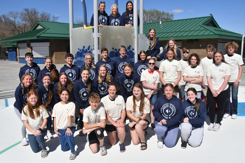 Pictured above are members of this year's Aurora lifeguard crew.