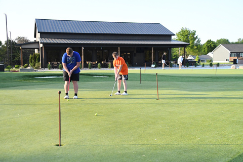 The putting and chipping practice areas adjacent to Poco Creek Golf Course and the new Aurora Community Clubhouse are seeing constant use since being installed in April.