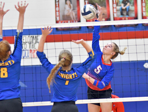 Hailey Lindburg was a two-sport star for High Plains, playing volleyball and basketball to be named the ANR female athlete of the year. 