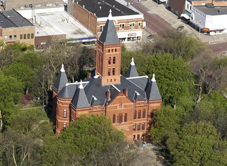 The Hamilton County Courthouse.