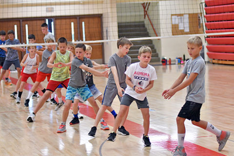 Nearly 20 quarterback hopefuls participated in an Edgerton summer camp in conjunction with Aurora football's coaching staff.