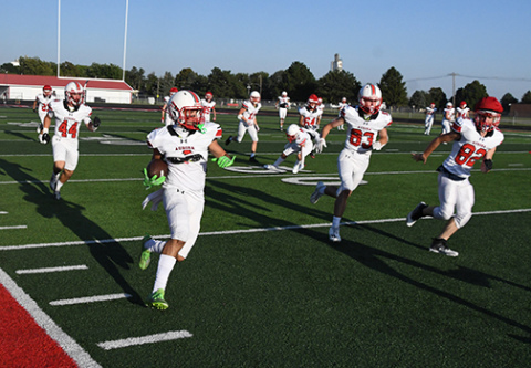 Julian Hernandez works his way down field on a kickoff return during last week's final preseason scrimmage.