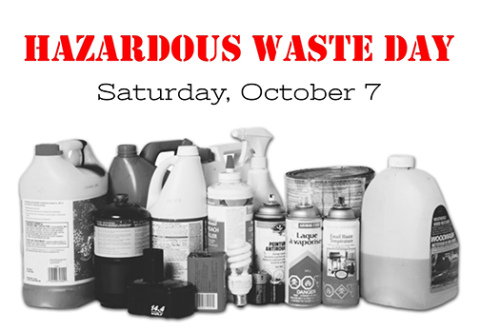 A hazardous waste collection day has been set for Saturday, Oct. 7 in Aurora.