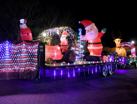 Here is an entry from the 2022 lighted tractor display.