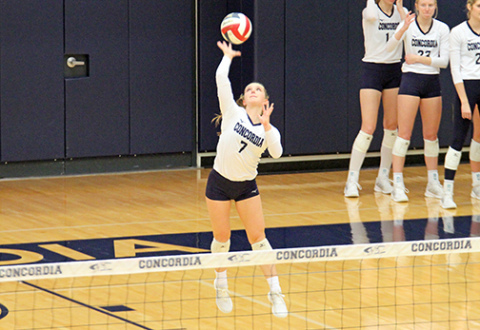 Aurora native Cassidy Knust has helped Concordia University to a top five NAIA ranking, including the No. 1 spot earlier this season as a defensive specialist for the Bulldogs.  