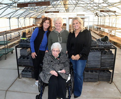 Keystone Gardens announced plans for a transition of ownership this spring. Pictured with former owner Hannah Miller, in front, are from left: Dara Schuster, Deb Miller and Sarah Jensen.