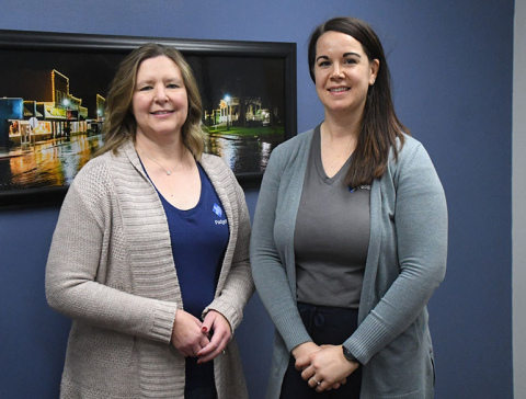 Pictured from left are Monica Snider, the new owner of Padgett Business Services, and Heather Ballas, former owner who sold the franchise Nov. 1.