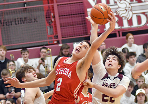 Booker Scheierman had a career night with 35 points against Lexington Saturday. He also added seven blocked shots against Waverly the night before. 