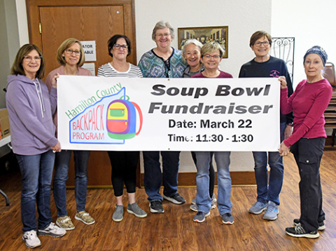 Volunteers from the Hamilton County Backpack Program have been busy preparing for Friday’s Soup Bowl Fundraiser. 