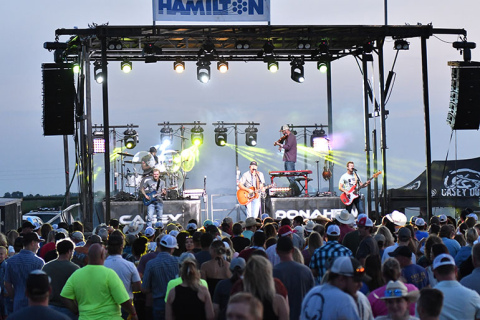 Casey Donahew took the stage Saturday night, playing to a large crowd at the Hamilton County Fair.