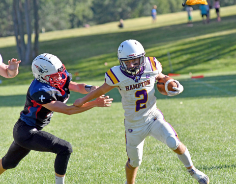 Hampton's Jack Bullis scored eight times in a 72-28 win at Parkview Christian Friday. 