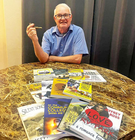 Jeffrey Ross has written 13 books during his decade-long career as an author. His latest book, “Voices from the Small Stage”, documents the experiences of musicians from Hamilton County and elsewhere who dreamed of making it big in the music scene.