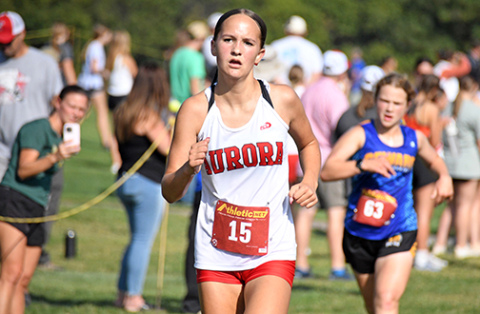 Josie Daugherty finished 18th at the Aurora Invite at Poco Creek Golf Course last Friday afternoon, helping the Huskies to a third place team finish. 